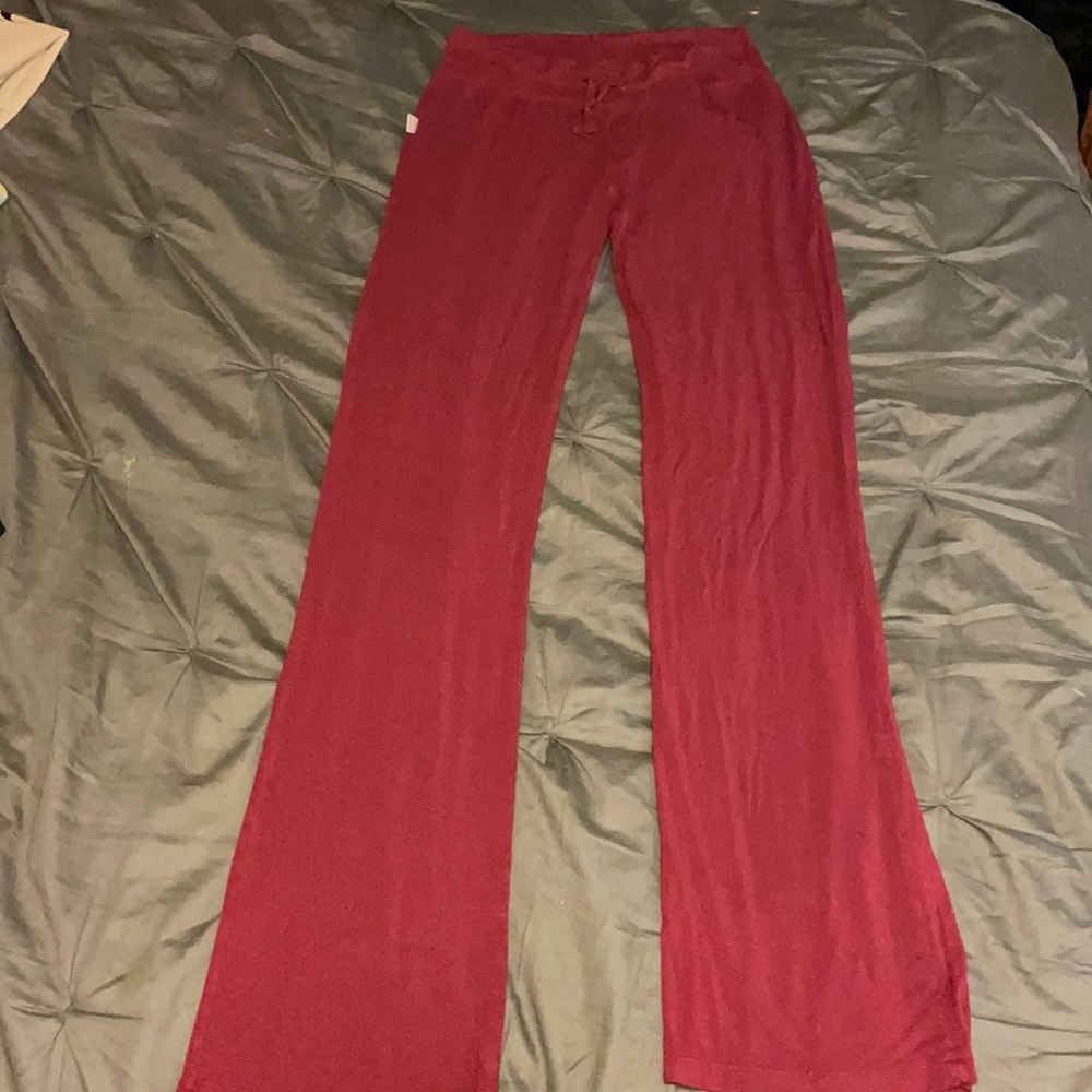 Red pajama pants